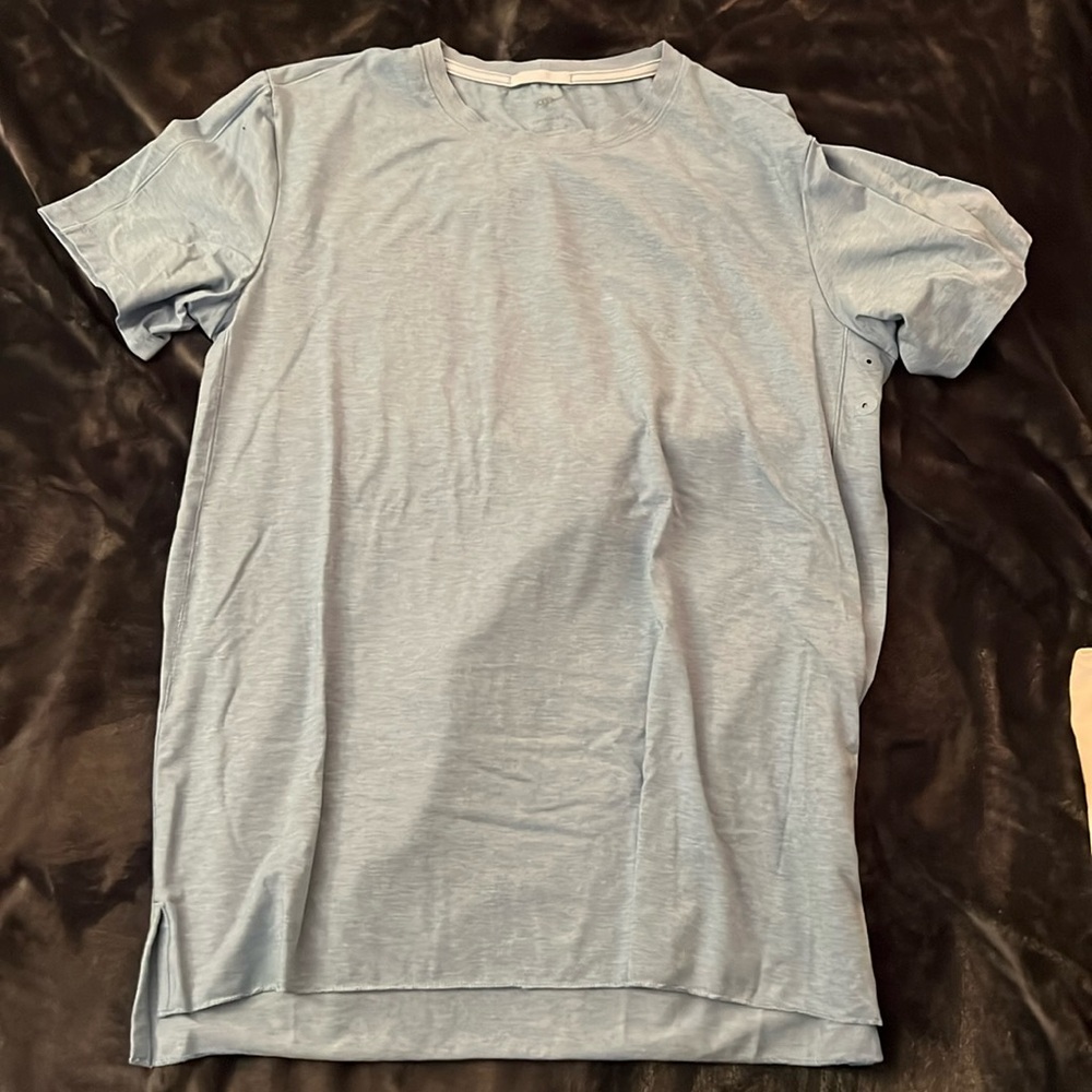Nike DriFit shirt, medium. Light blue.
